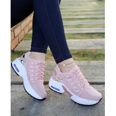 GENERICO - Tenis Rosa Dama Zapatillas Zapatos Mujer Lindos Moda Casual