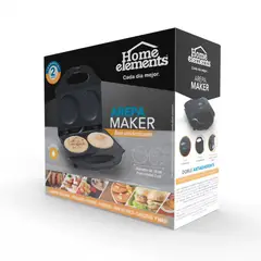 HOME ELEMENTS - Tosti Arepas Sanduchera Pancake Redonda Doble