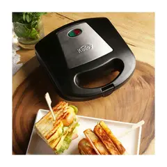 KALLEY - Sanduchera Panini Grill Antiadherente Color Negro