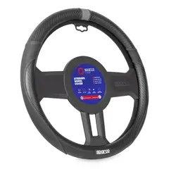 SPARCO - Cubre Volante Carro Negro y Gris Protector SPS123GR