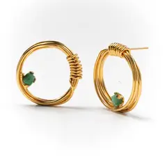 ENIGMA - Aretes Topo Joya de Realeza