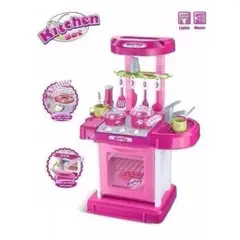ZHOPI CO - Set De Cocina De Juguete Con Luces Sonido Y Accesorios
