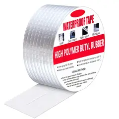 GENERICO - Cinta Butilo Impermeable Selladora Fugas Techo Goteras 5M