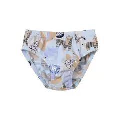 SANTANA - Pantaloncillo Niño Estampado Azul Oxford