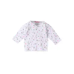SANTANA - Camiseta Manga Larga Bebé Prematuro Niña Rosado Fluorescente