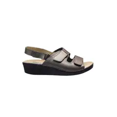 CALZADO ROMULO - Sandalias En Cuero Para Dama Romulo Ajuste Velcro