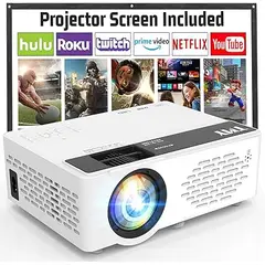 AMERICAN GENERICS - Proyector TMY Con Bluetooth y Wifi Con Puerto USB y HDMI