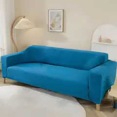 HOMETEX - PROTECTOR DE SOFÁ -2 PUESTOS AZUL