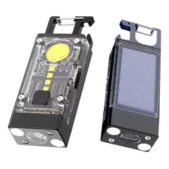 GENERICO - Linterna Led Bolsillo 11 En 1 Camping Panel Solar Recargable