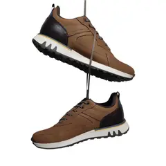 CALZADO CON ALTURA MONSERRATE - Tenis en CUERO para hombre marca Monserrate Ref Calima color Avellana