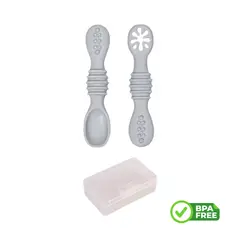 GENERICO - Pre Cuchara Silicona Bebe con Estuche