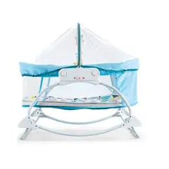 GENERICO - Silla Baby Moisés Mecedora Con Vibración Musical - AZUL