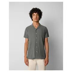 SCALPERS - Camisa pana manga corta Verde 35169KHAKI