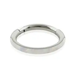 AGHA JEWELRY - Titanio piercing Clicker Aro Bisagra con Opal de lado para Lóbulo cartílago y Helix