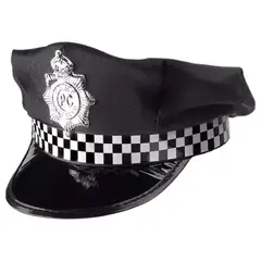 GENERICO - Gorro Sombrero Kepis Policia Disfraz Halloween