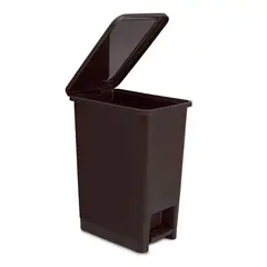 ENERGY PLUS - Cesto de Basura Papelera de Pedal 12L Café