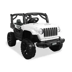 PRINSEL - Carro Eléctrico Cherokee 12V Control Remoto Blanco