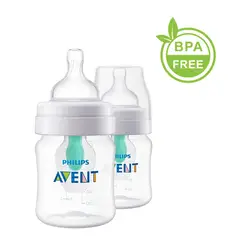AVENT - Set X2 Teteros Biberon 4 Onz Anticólico Airfree