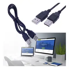 GENERICO - Cable Usb Macho A Macho Para Pc Bases Refrigerantes Laptop