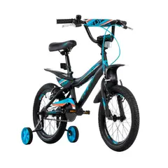GW - Bicicleta para niños de 4 a 7 años rin 16 TXT-650 Negro/A