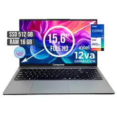 COMPUMAX - PORTATIL INTEL CORE I9-12900H SSD 512GB RAM 16GB LED 15,6 FULL HD
