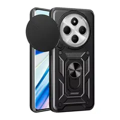 GENERICO - Funda Case Protector Cámara Slider Compatible Xiaomi Redmi 14C Negro