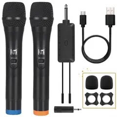 ONE PIXEL - Microfono Inalambrico Doble Profesional Wg200 Con Receptor