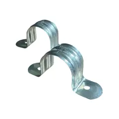 INDUMA - Grapa Abrazadera Metálica doble 1 Pulg 50 Unid