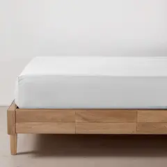 DISTRIHOGAR - Sábana Ajustable Mix And Match 150 Hilos Blanco Sencillo