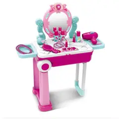 GENERICO - Set Tocador Maleta Ruedas Maquillaje Niña Con Accesorios