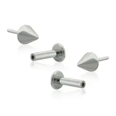 AGHA JEWELRY - Titanio Aretes Piercing Pin a Presión Punta para lóbulo