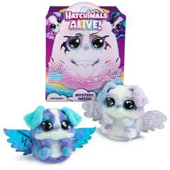 HATCHIMALS - Juguete Huevo Alive Mascota Interactiva - AzulPúrpura