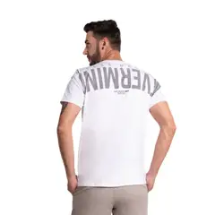 LEC LEE - Camiseta para hombre con estampado color blanca