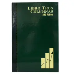 NORMA - Libro Contable 3 Columnas X 200 Folios Oficio Pasta Dur