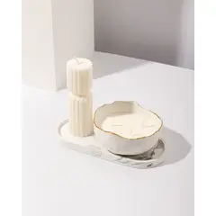 DECORACIONES ALE Y GABI - Set decorativo Velas y Base Decorativa