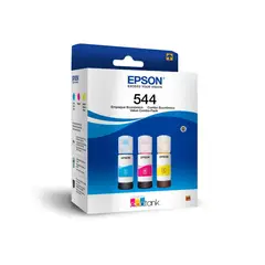 EPSON - Botellas de Tinta Ecofit Color Cian Magenta y Amarillo T544 3 unidades