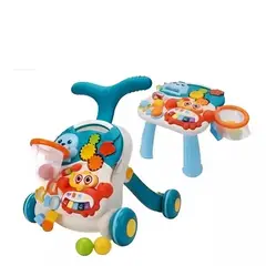 MUNDO BEBE - Andadera Y Mesa De Actividades 2 En 1 Huanger Color Celeste