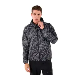 TOTTO - Chaqueta para Hombre Ice Print Negra