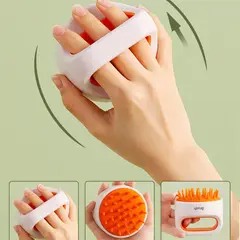 GENERICO - Cepillo Masajeador De Cabeza Con Dispensador De Shampoo