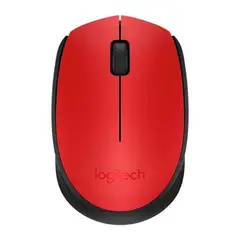 LOGITECH - Mouse Inalámbrico M170 Rojo Y Negro