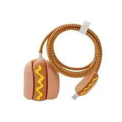 GENERICO - Funda En Silicona Protector De Cargador IPhone Perro Caliente