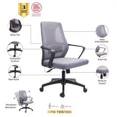 MUEBLESYA - Silla De Escritorio y Oficina Cogua Gerente Marco Negro