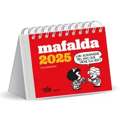GENERICO - Mafalda 2025. Calendario Escritorio Rojo