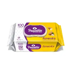 PEQUEÑIN - Pañitos Humedos Almendra X 100Und