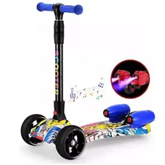 GENERICO - Patineta, Monopatin, Scooter Humo Musical Luces Recargable