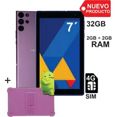 KRONO - Tablet 7 Pulgadas Sim Card 2GB RAM 32GB Android 13 Morado