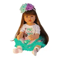 GENERICO - Muñeca Reborn Realista Silicona Completa 55cms Con Sonidos