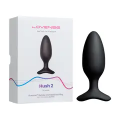LOVENSE - Plug Anal Vibrador Hush 2 Talla M