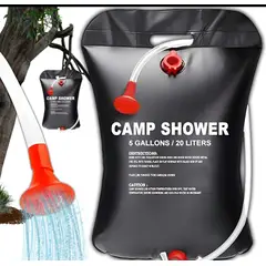 GENERICO - Bolsa de ducha solar portátil de 20 litros camping
