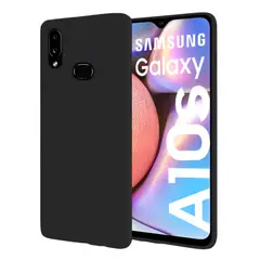 SPACE - Funda Estuche Silicone Case Compatible Samsung A10s Negro